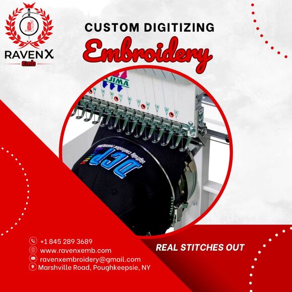 EMBROIDERY DIGITIZING & EMBROIDERY PATCHES - Picture 1 of 3